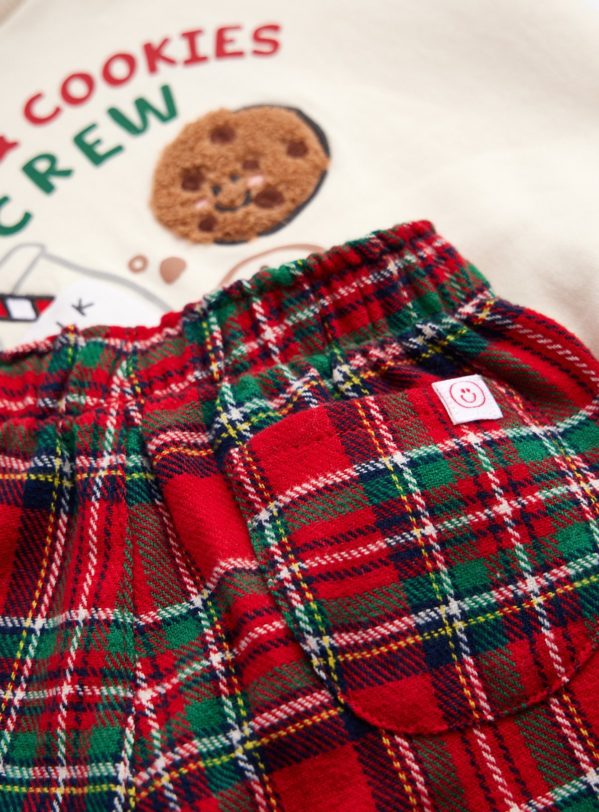 Milk & Cookies Christmas Sweatshirt & Trousers Set 6-9 months - Image 2 thumbnail